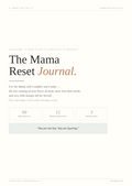 Mama Reset Journal