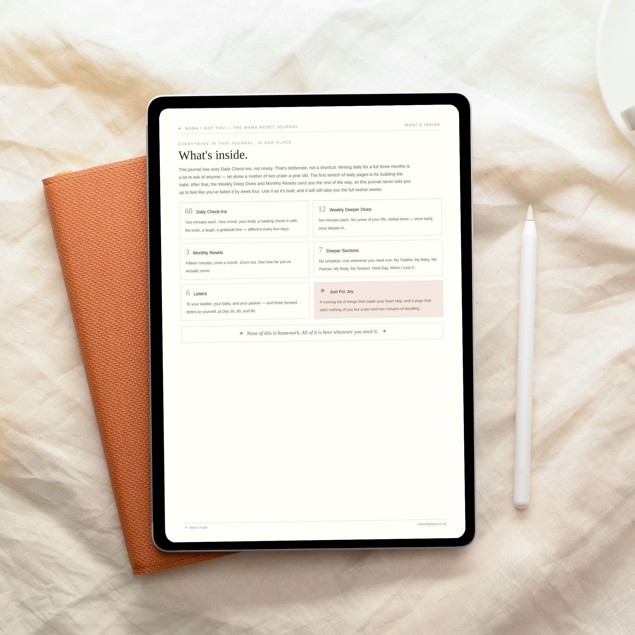 Mama Reset Journal